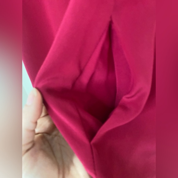 Lavender Brown Red Midi Dress - Picture 8 of 8